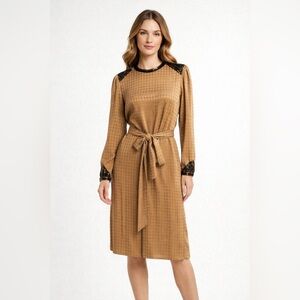 Francesca of Damon Vintage Houndstooth Dress – Size 10